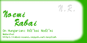 noemi rabai business card